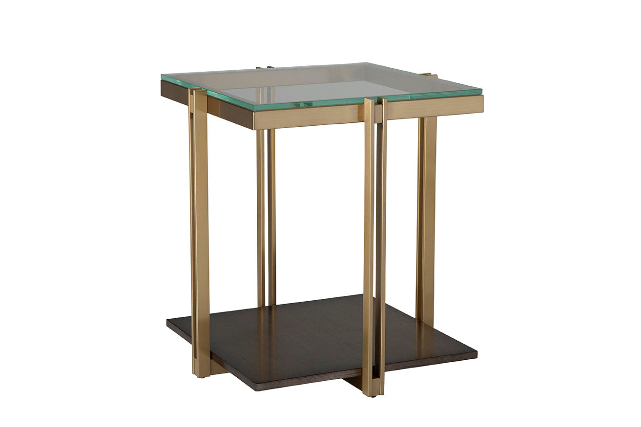 Apex Side Table Satin Brass