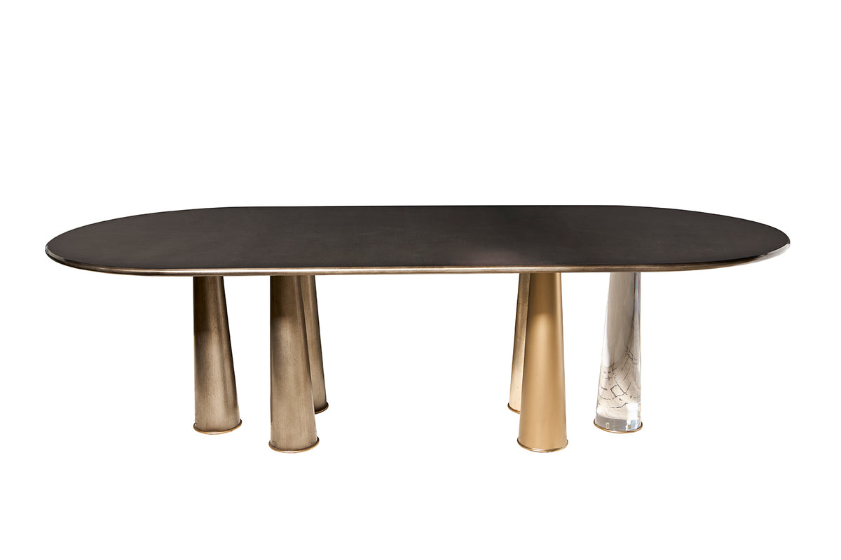 Bennett Dining Table - Metal Legs – Belle Meade Signature