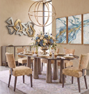 Bennett Dining Table - Metal Legs